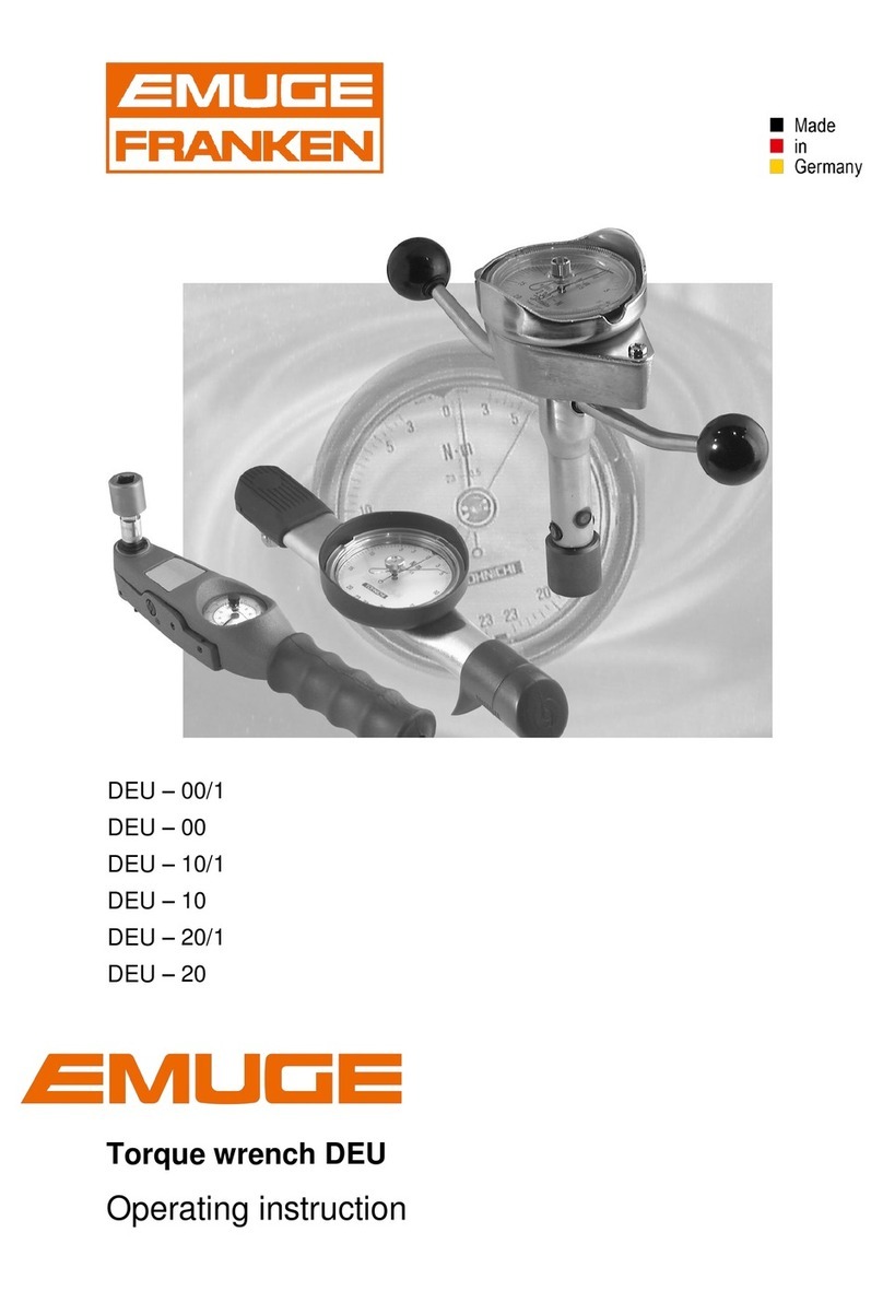 EMUGE FRANKEN DEU-00/1 Operating	 instruction