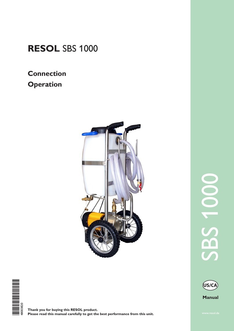 Resol SBS 1000 Connection & operation