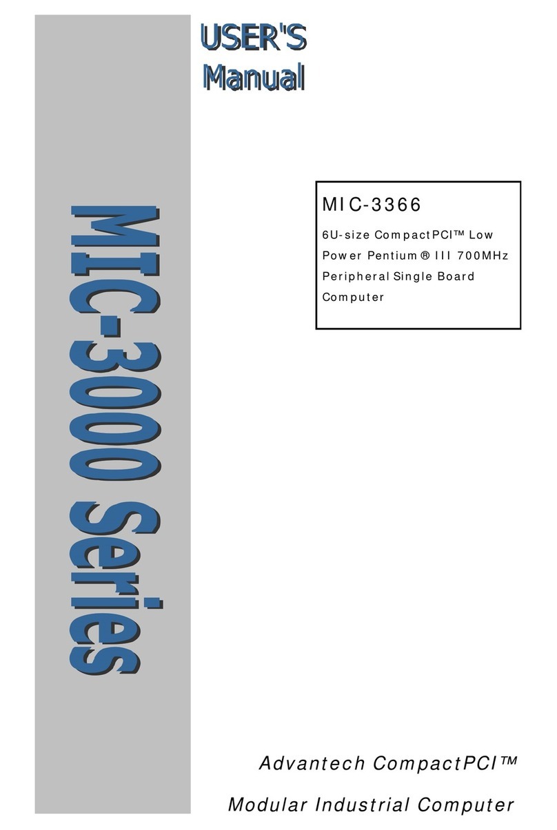 Advantech MIC-3000 Series User manual