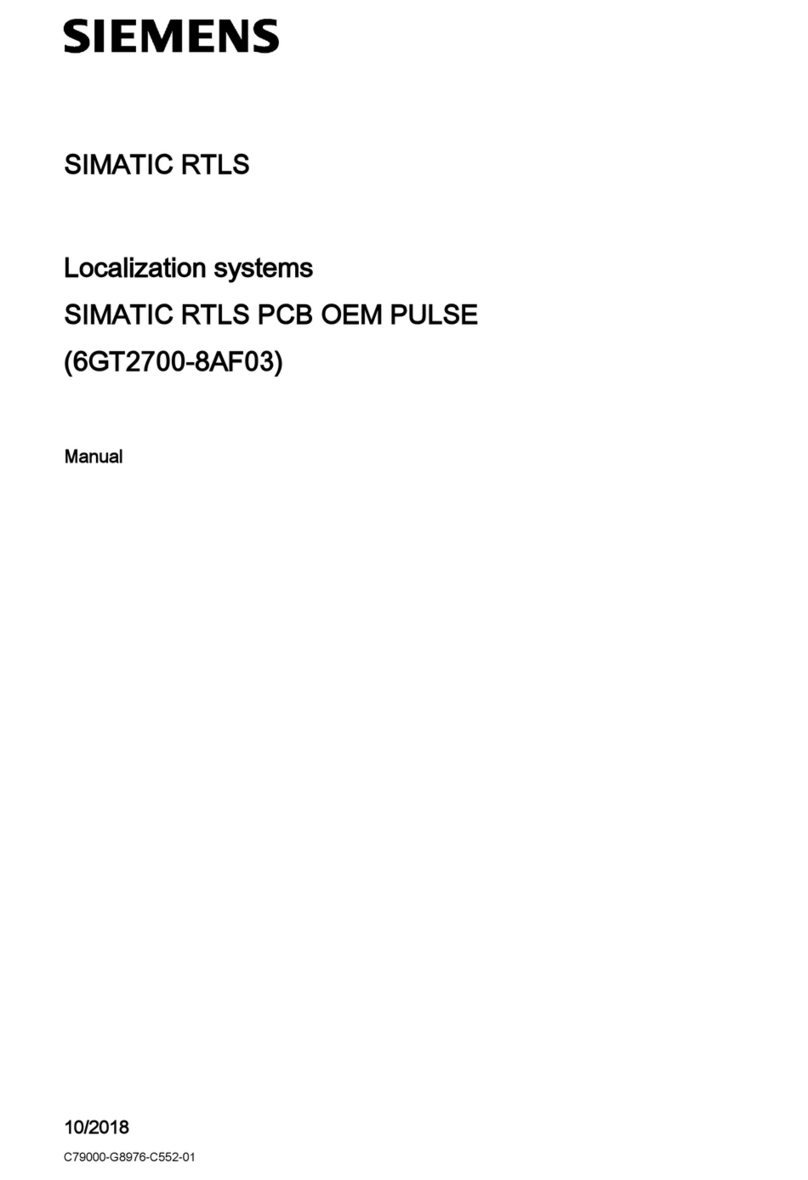 Siemens SIMATIC RTLS PCB OEM PULSE User manual