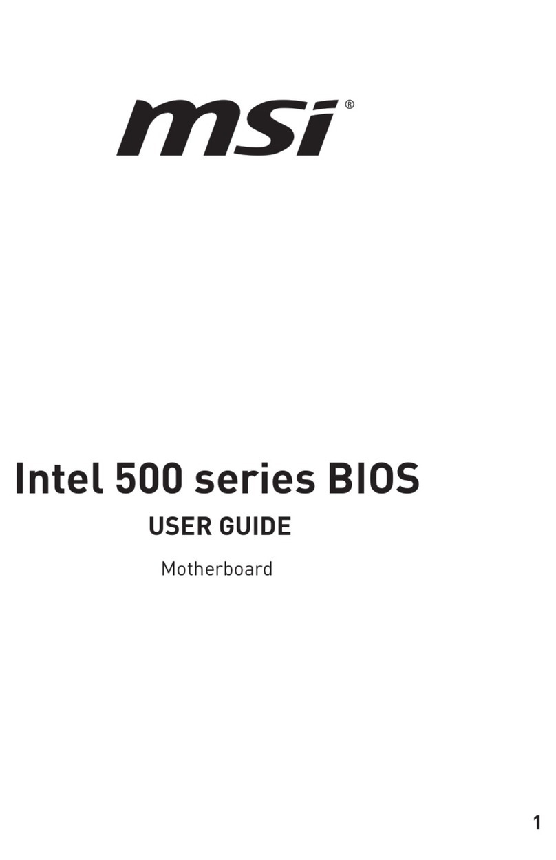 MSI Intel 500 Series User manual