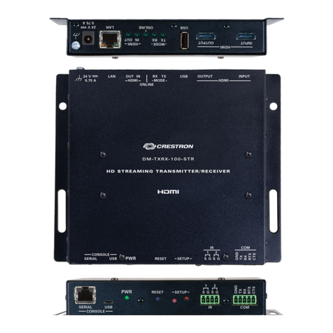 Crestron DM-TXRX-100-STR quick start