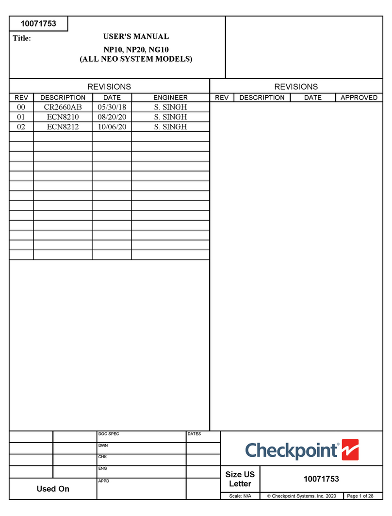 Checkpoint Neo NP10 user manual