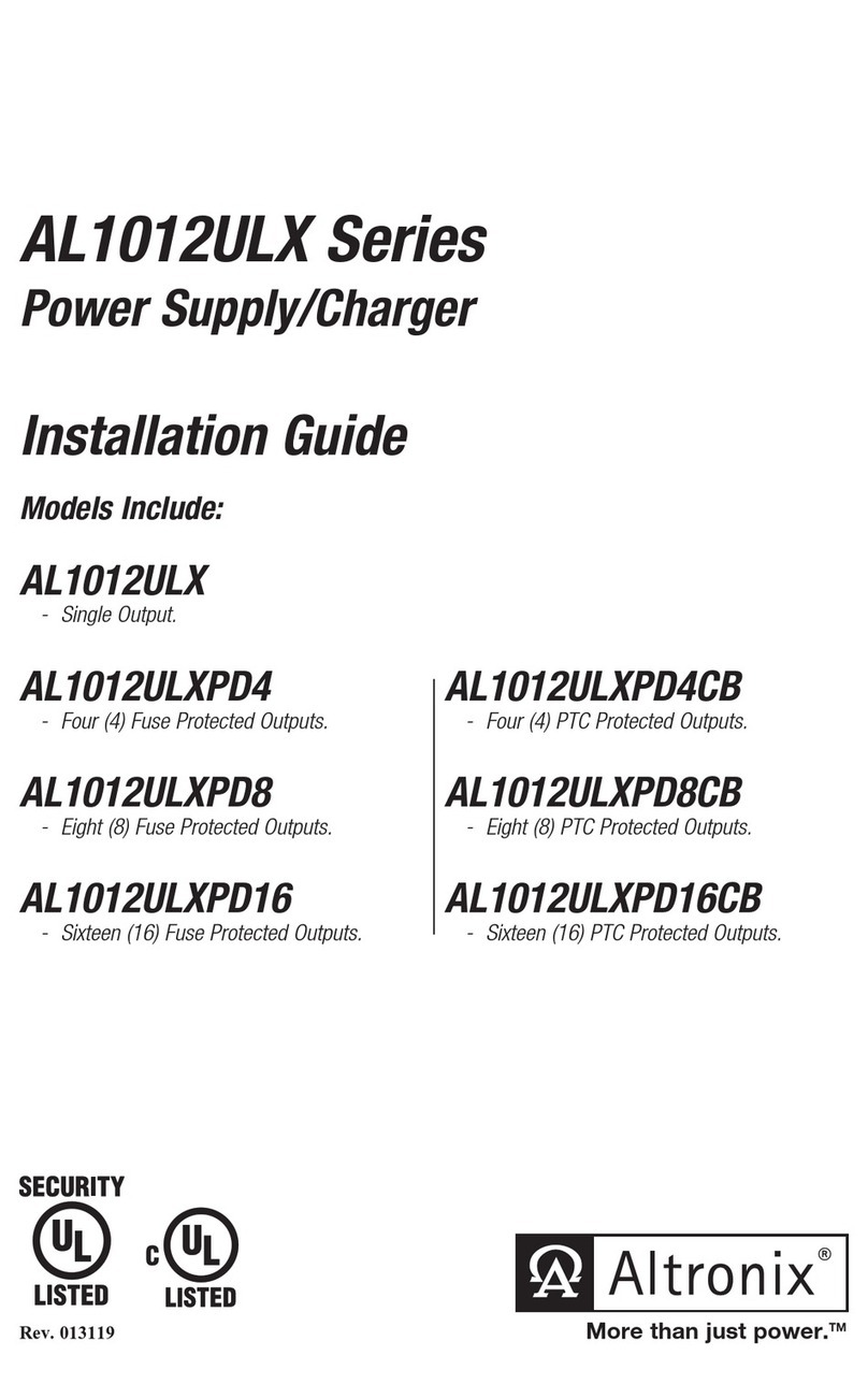 Altronix AL1012ULX Series User manual