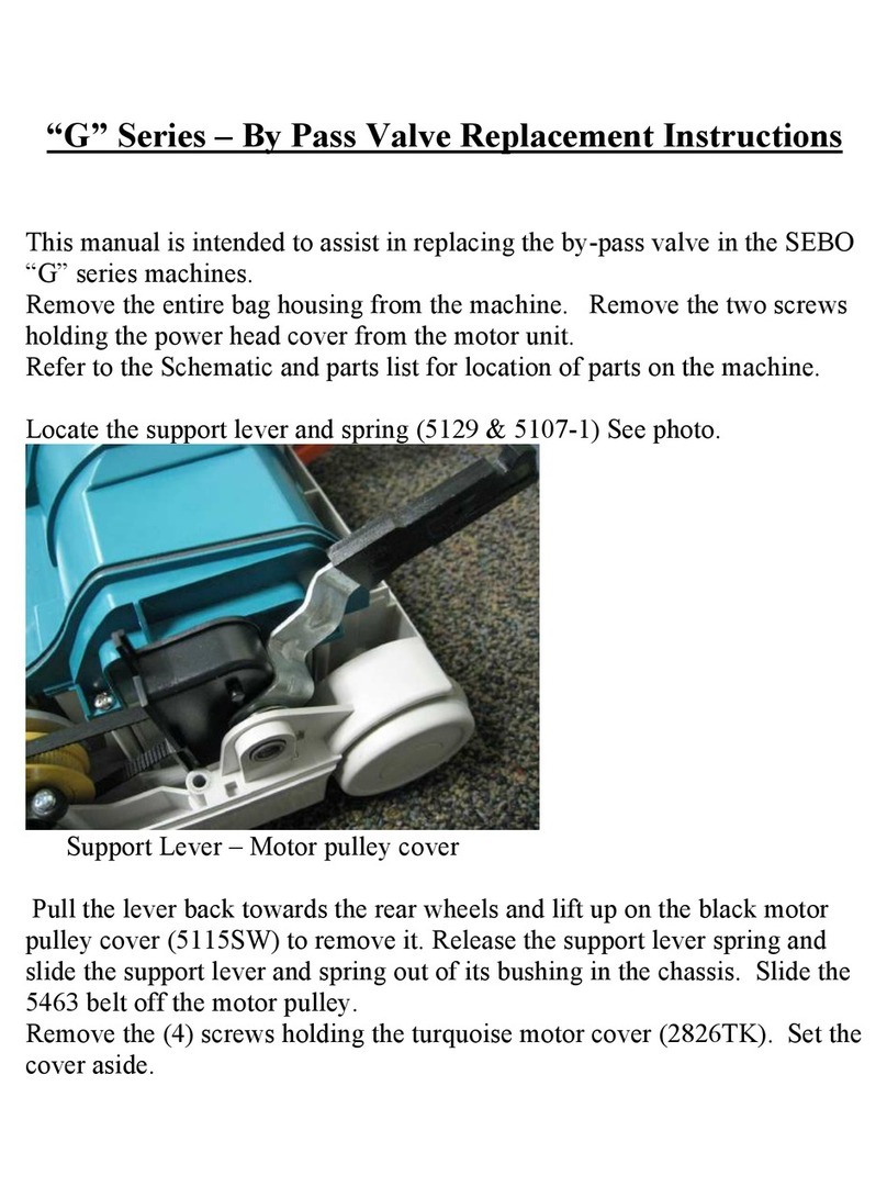 Sebo G-SERIES Replacement instructions