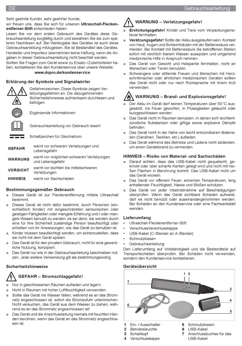 Cleanmaxx BY-908 User manual