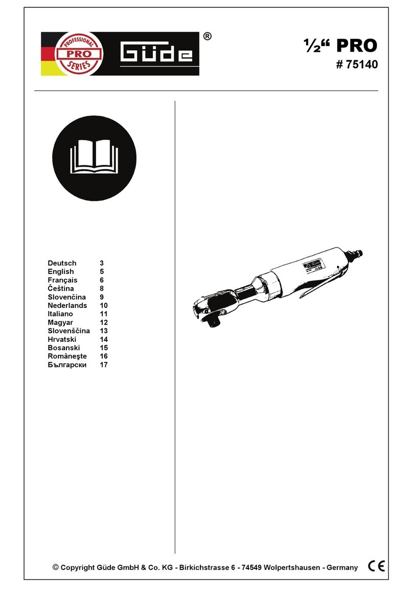 Gude 1/2" PRO operating instructions
