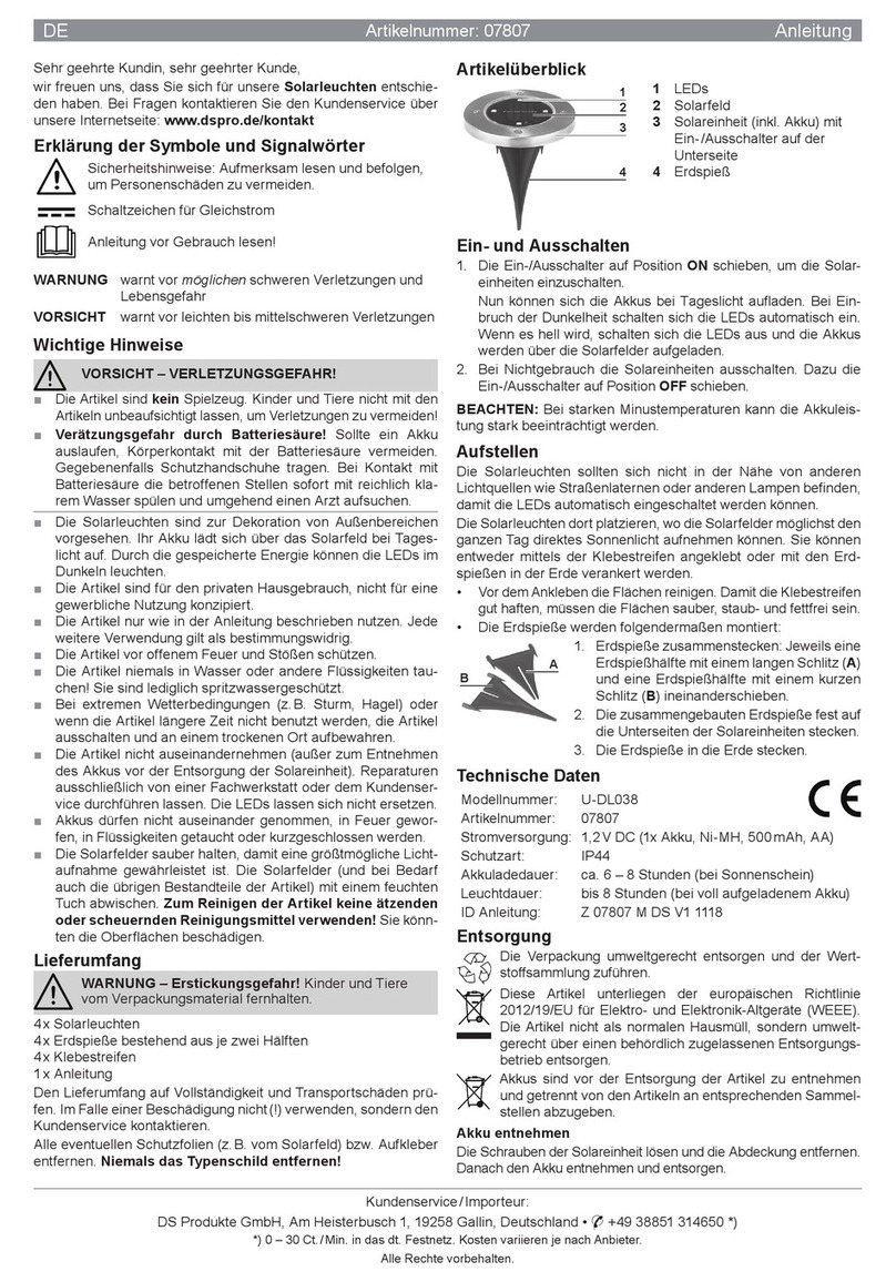 easymaxx U-DL038 User manual