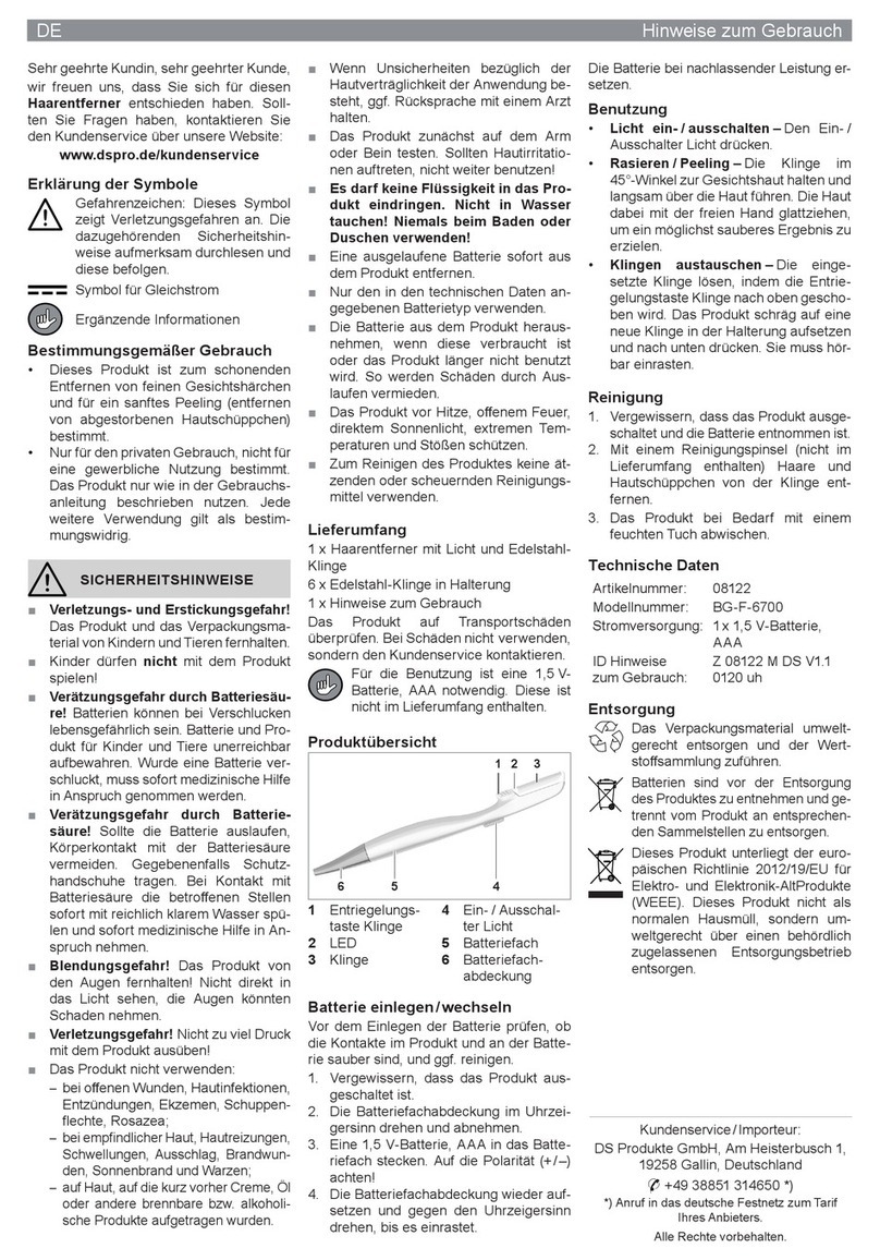 Vitalmaxx BG-F-6700 User manual