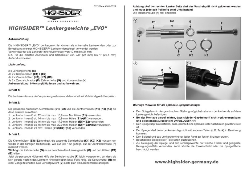 HIGHSIDER EVO Mounting instructions