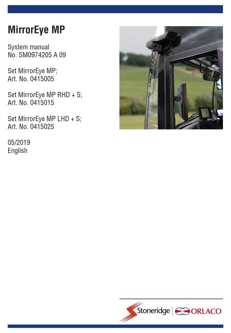 Stoneridge Orlaco MirrorEye MP System manual