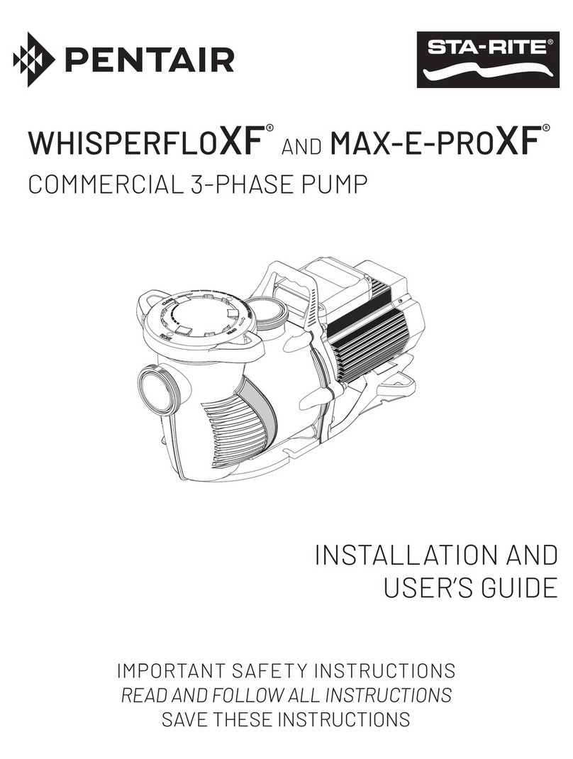 Pentair WhisperFloXF User manual