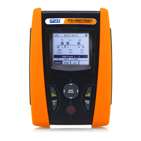 HT PV-ISOTEST User manual