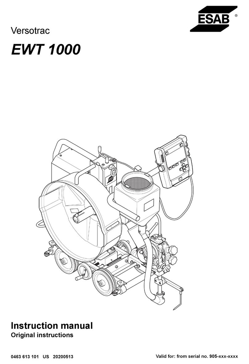 ESAB Versotrac EWT 1000 User manual