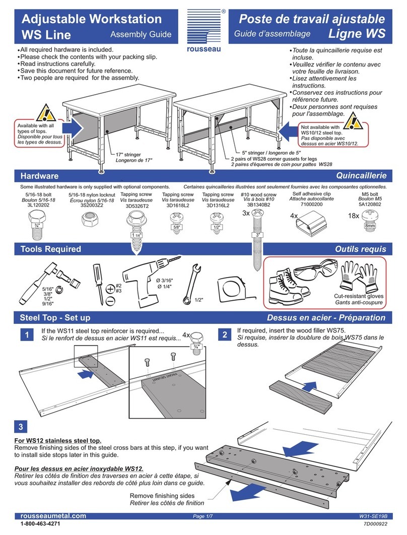 Rousseau W31-SE19B User manual
