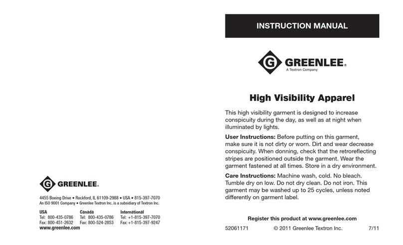 Textron GREENLEE 01761-03XL quick start guide Textron GREENLEE 01761-03XL quick start guide