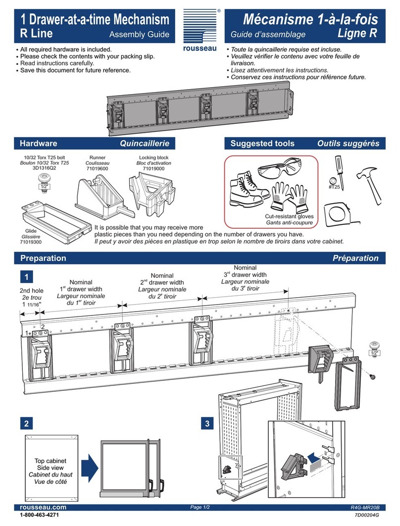 Rousseau R4G-MR20B Assembly guide