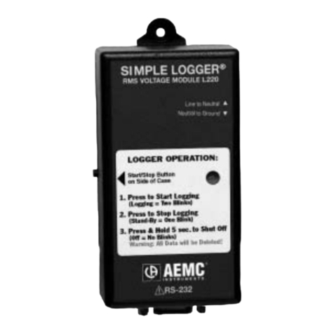 AEMC instruments Simple Logger L220 user manual AEMC instruments Simple Logger L220 user manual