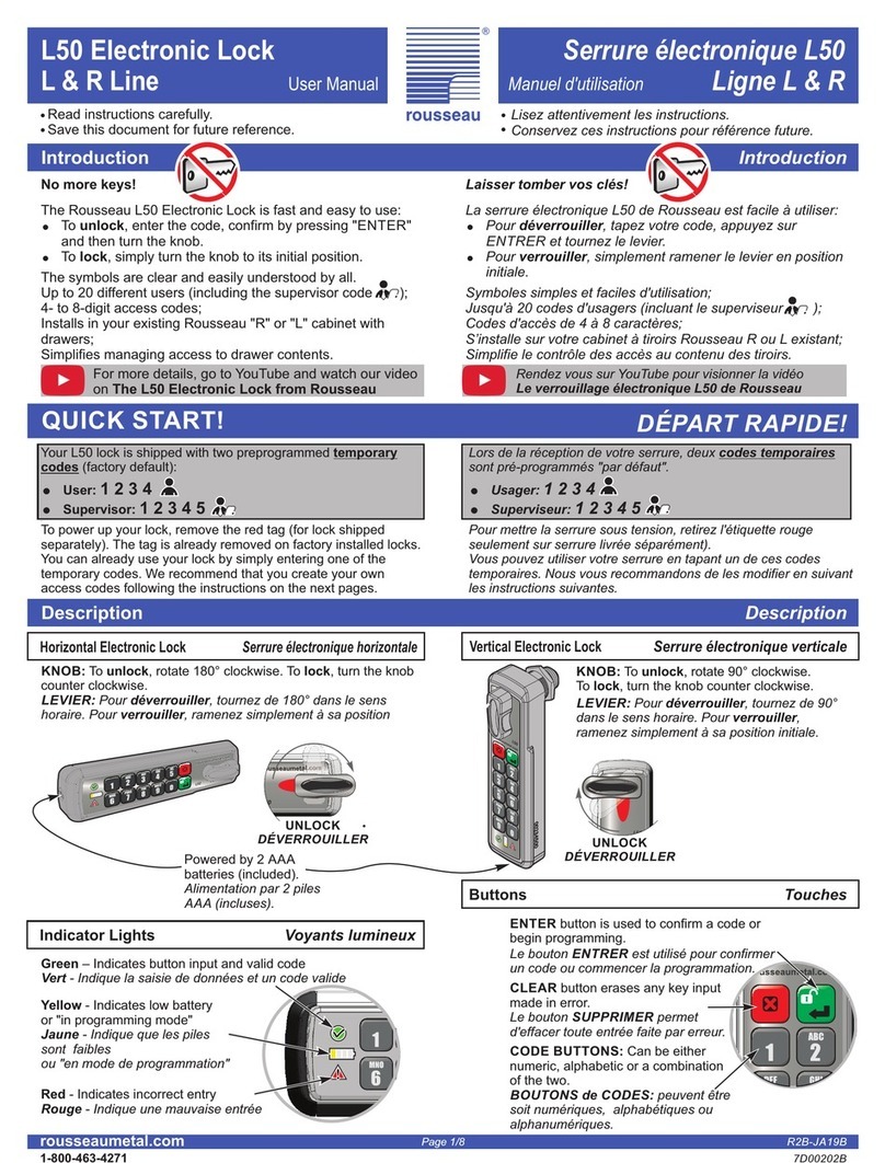 Rousseau L50 user manual