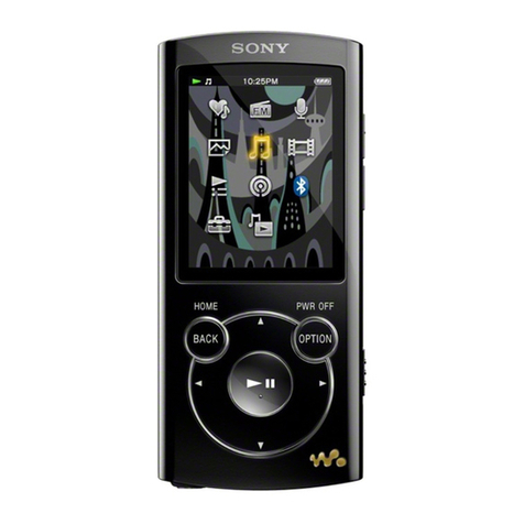 Sony Walkman NWZ-S763 Service manual