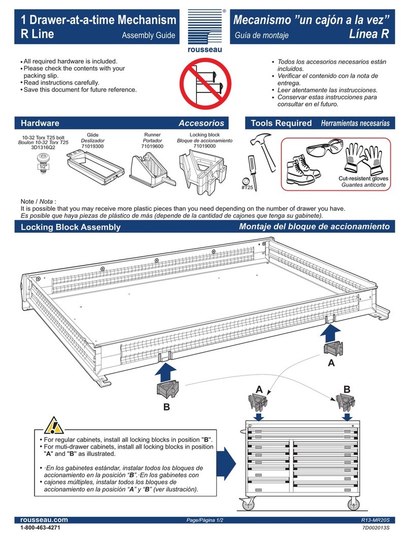 Rousseau R13-MR20S Assembly guide