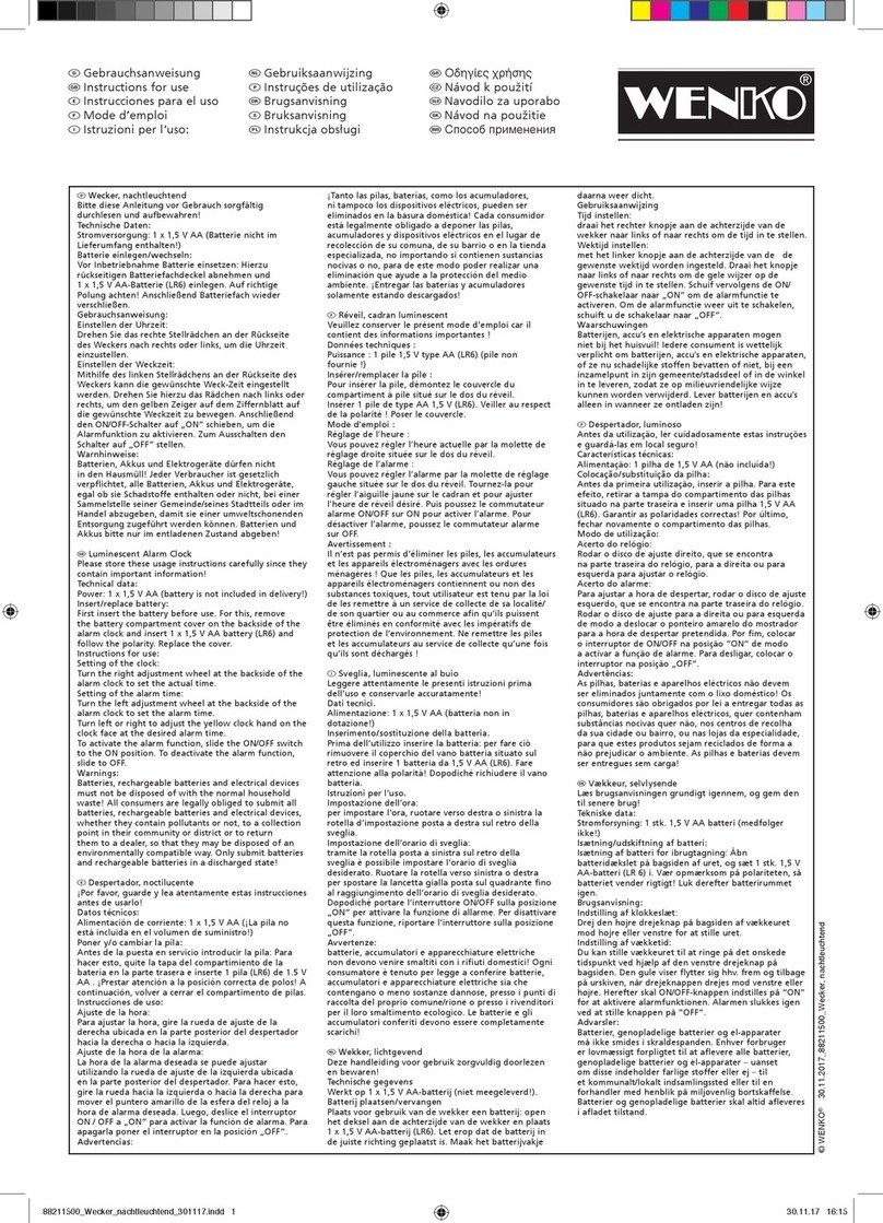 WENKO 88211500 Instructions for use