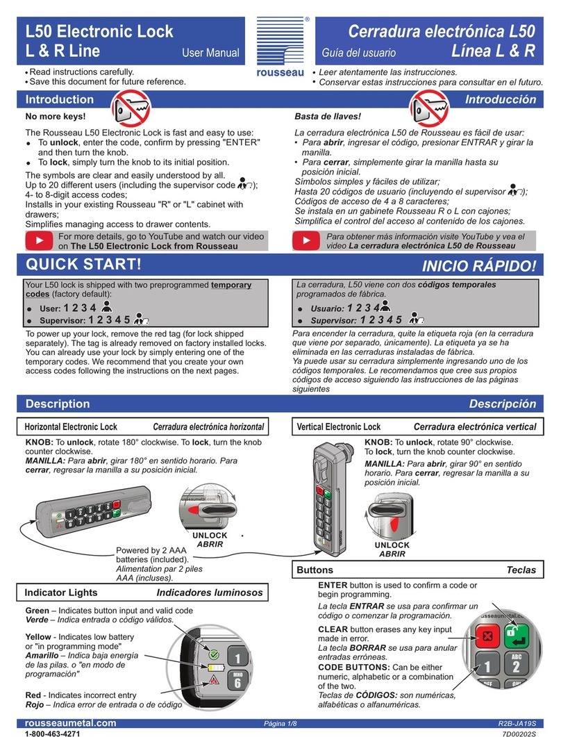 Rousseau L50 user manual