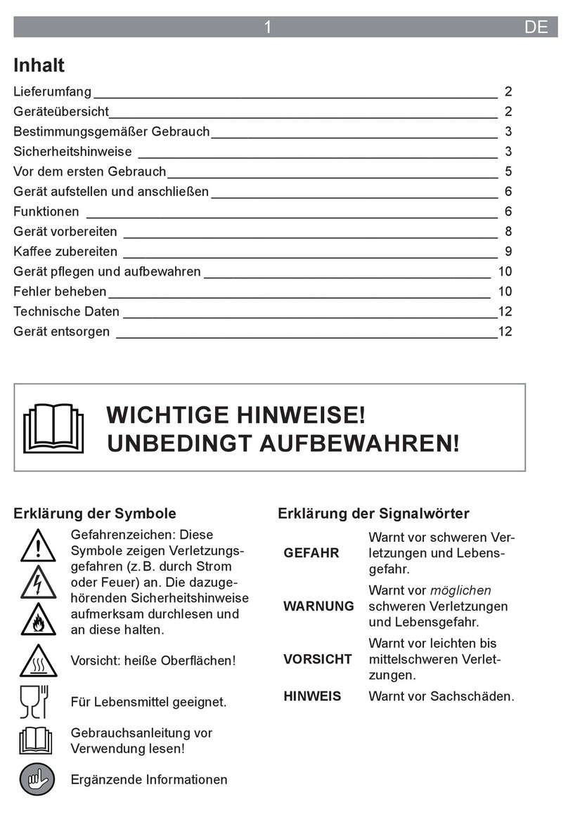Barista CM1025AD-GS operating instructions
