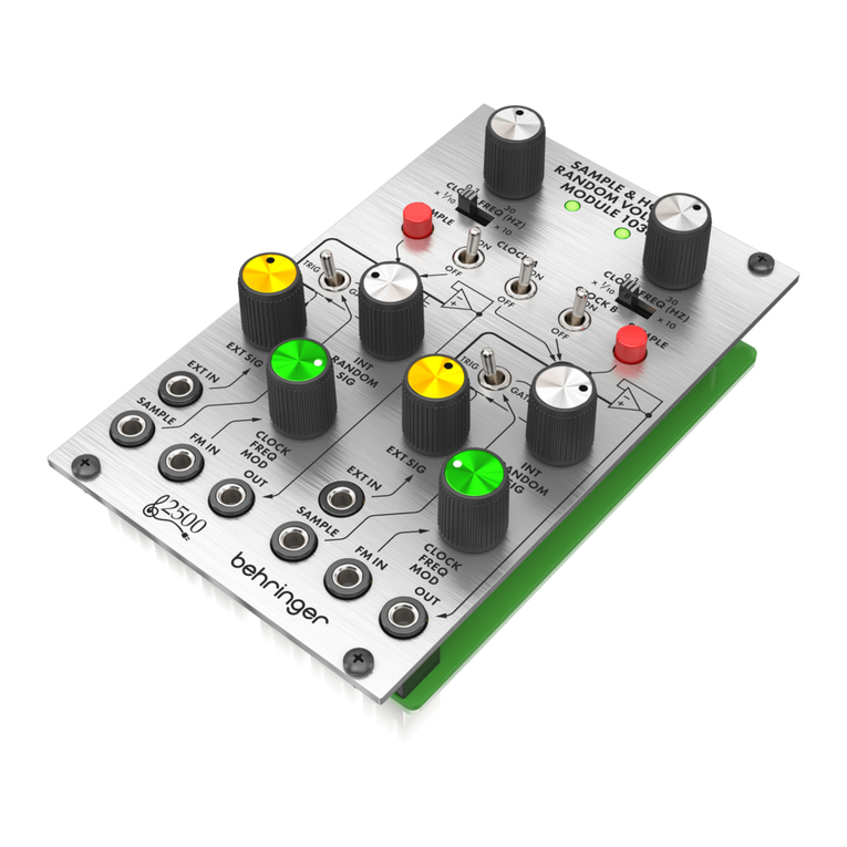 Behringer 2500 Series User manual Behringer 2500 Series User manual