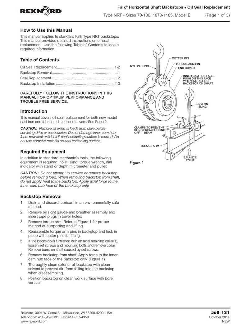 Rexnord Falk NRT E 70 User manual