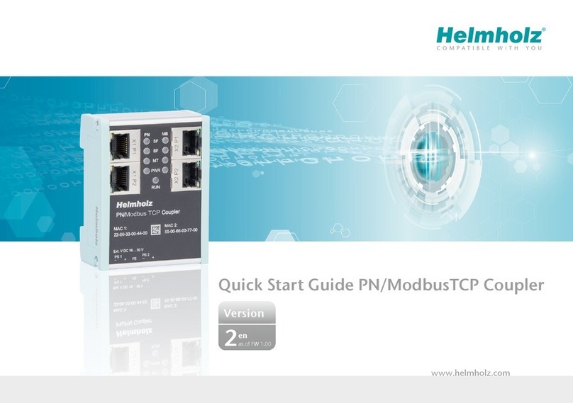 Helmholz PN/ModbusTCP Coupler User manual