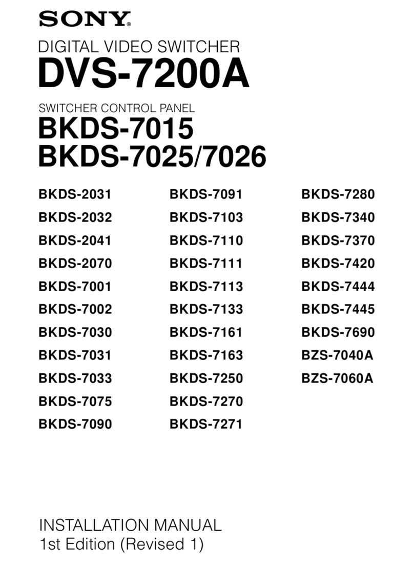 Sony DVS-7200A installation manual