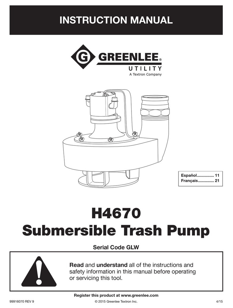 Textron GREENLEE UTILITY H4670 User manual