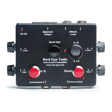 Fire-Eye Red-Eye Twin Instrument Preamplifier/Blender manual