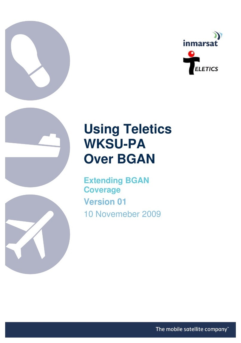 Immarsat Teletics WKSU-PA manual