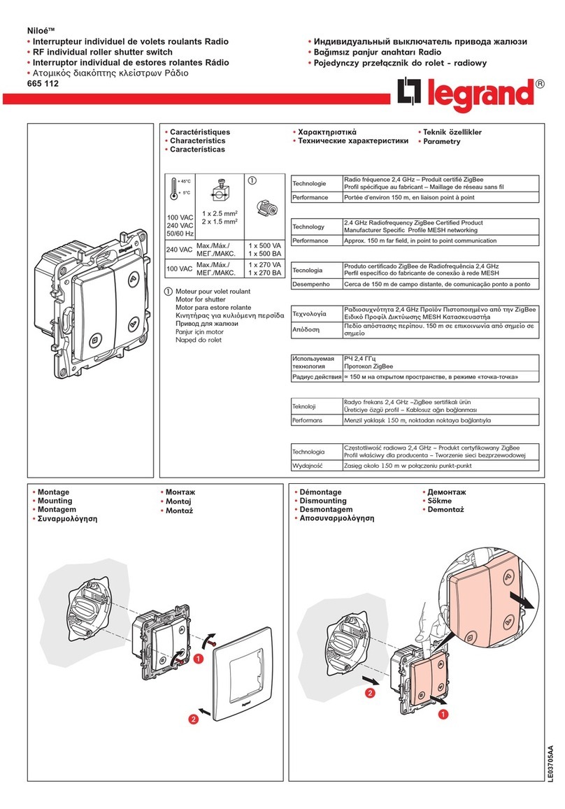 LEGRAND Niloe 665 112 manual