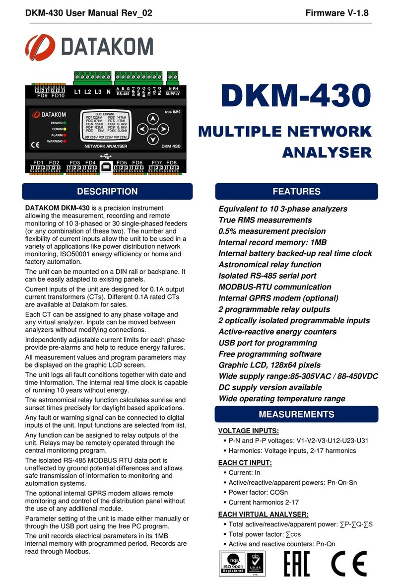 Datakom DKM-430 user manual