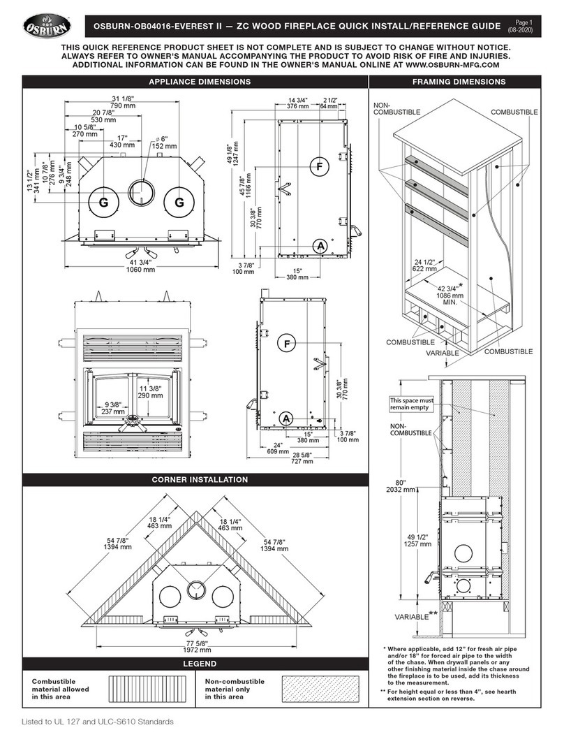 Osburn EVEREST II Installation and operating manual