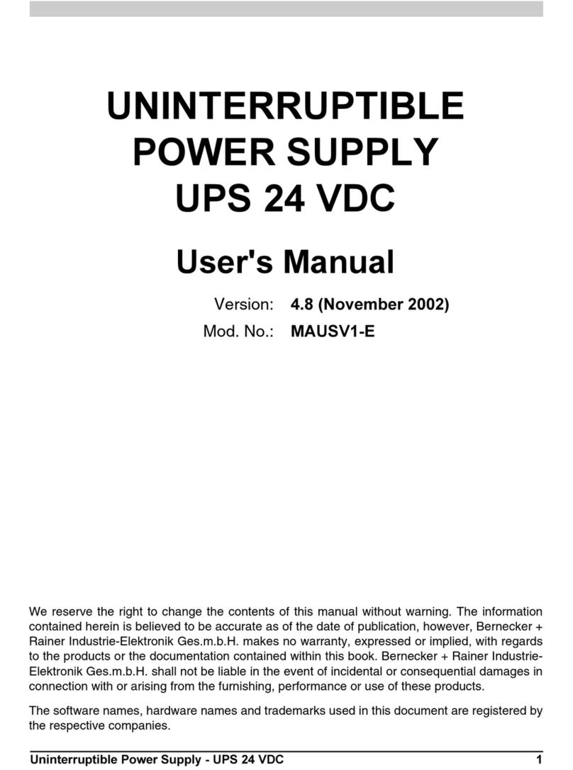 Bernecker + Rainer MAUSV1-E user manual