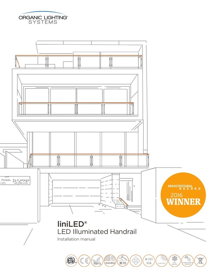 Organic Lighting liniLED Handrail installation manual