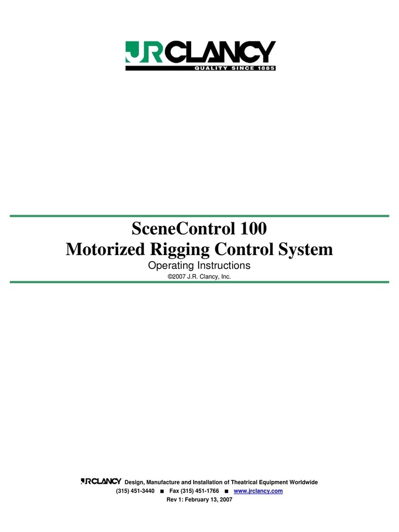 J.R. Clancy SceneControl 100 operating instructions