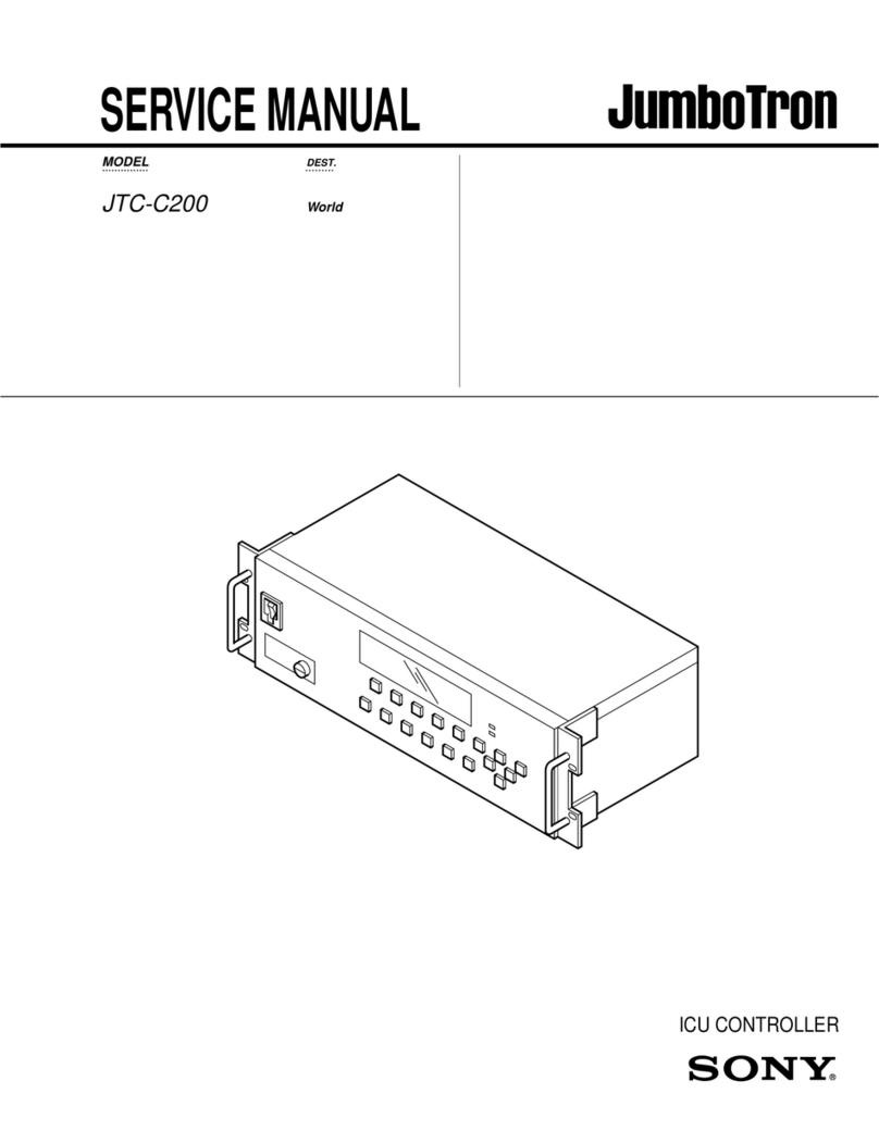 Sony JumboTron JTC-C200 Service manual
