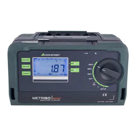 Gossen MetraWatt METRISO INTRO User manual