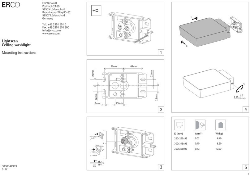 Erco Lightscan Mounting instructions