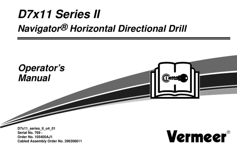 Vermeer Navigator D7 11 Series User manual