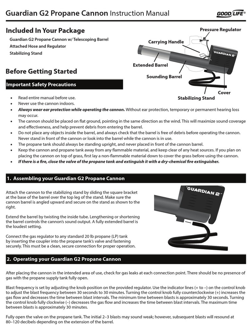 Goodlife Guardian G2 Propane Cannon User manual