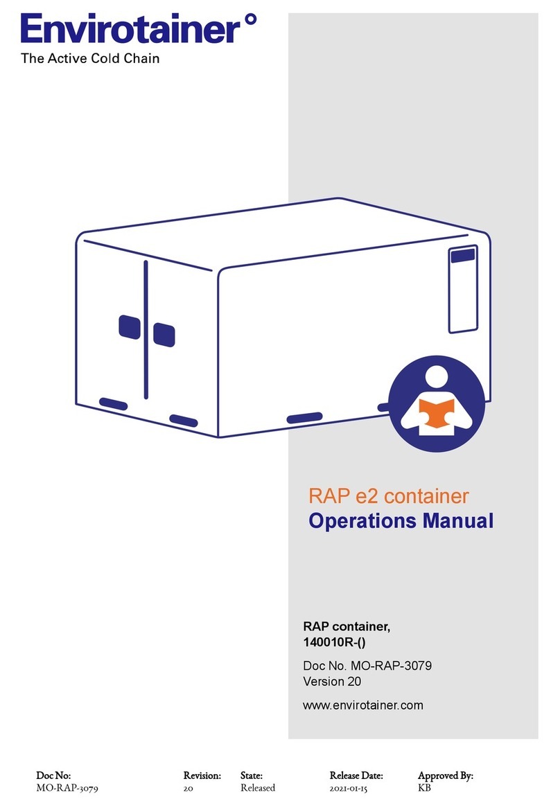 Envirotainer RAP e2 Operation manual