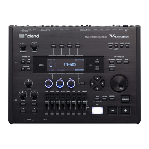 Roland V-Drums TD-50X User manual