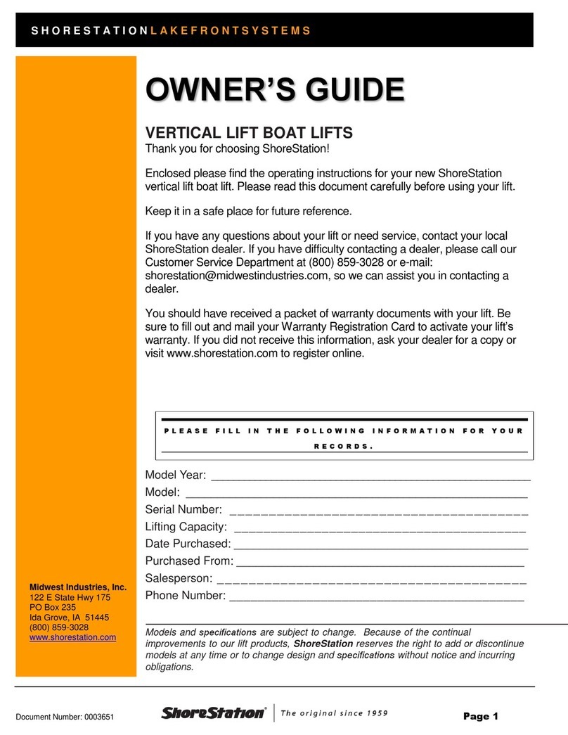 ShoreStation Lakefront Systems User manual