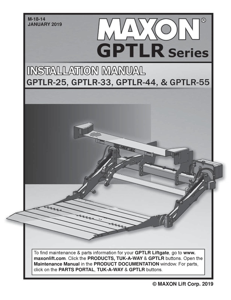 Maxon GPTLR Series User manual Maxon GPTLR Series User manual